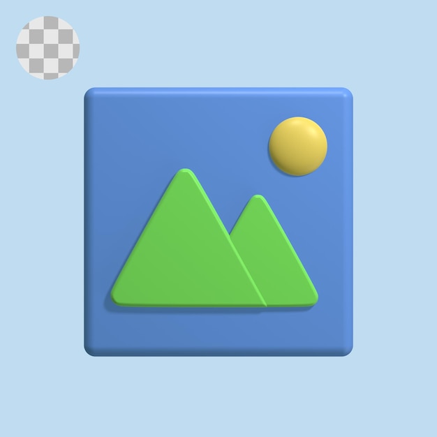 image preview 3d icon