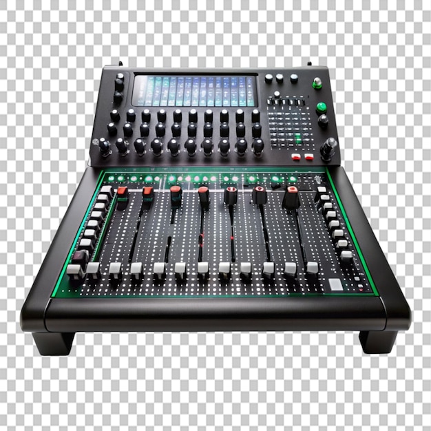 PSD image studio mixing console on transparent background