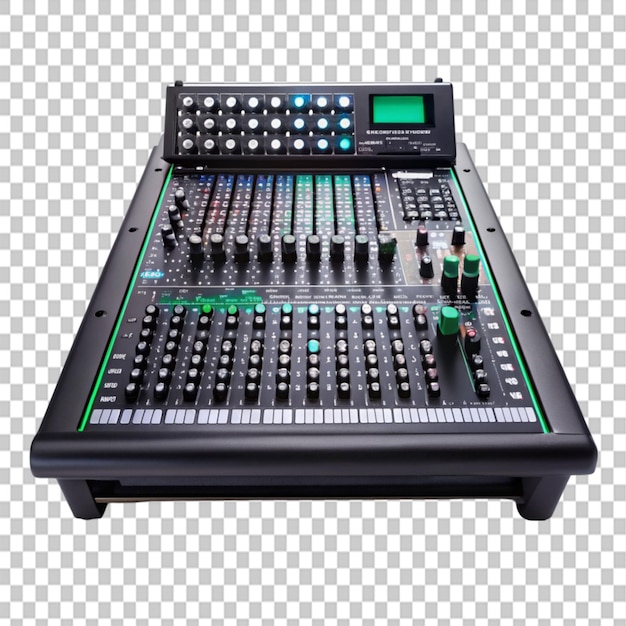 PSD image studio mixing console on transparent background