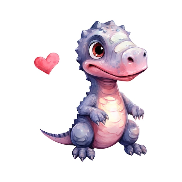 Imaginative Love Valentine Lovely Dinosaur Cute and Colorful Characters for Your Festivities