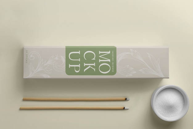 Incense box mockup  design