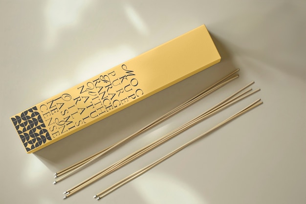 Incense box mockup  design