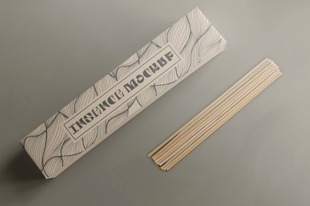 PSD incense box mockup