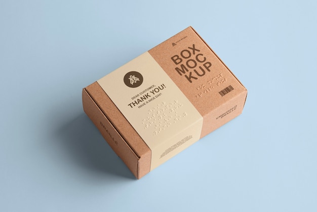 Inclusive box packaging mockup