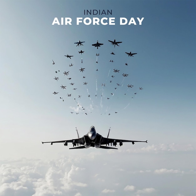 PSD indian air force day background