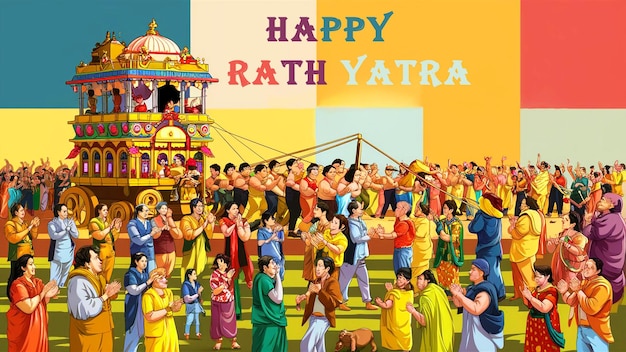 PSD indian festival rath yatra template