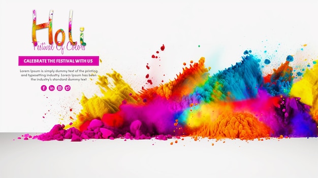 Indian fetival happy holi backgrounnd