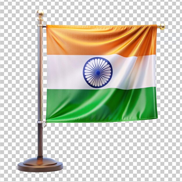 indian flag photo booth on transparent background