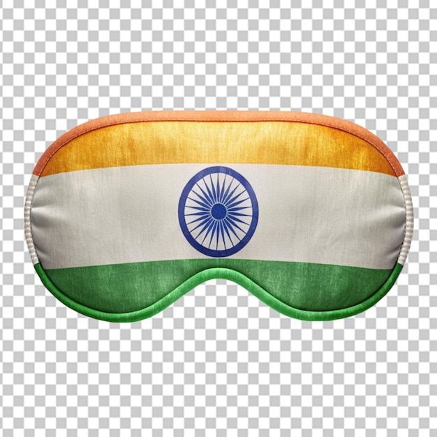 Indian flag sleep mask transparent background