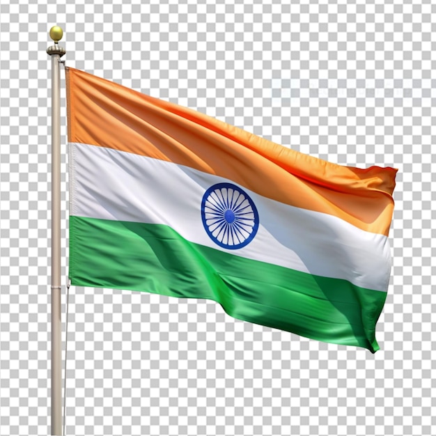 indian flag on transparent background