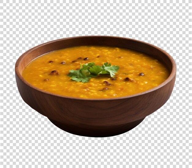 PSD indian food dal tadka on transparent background