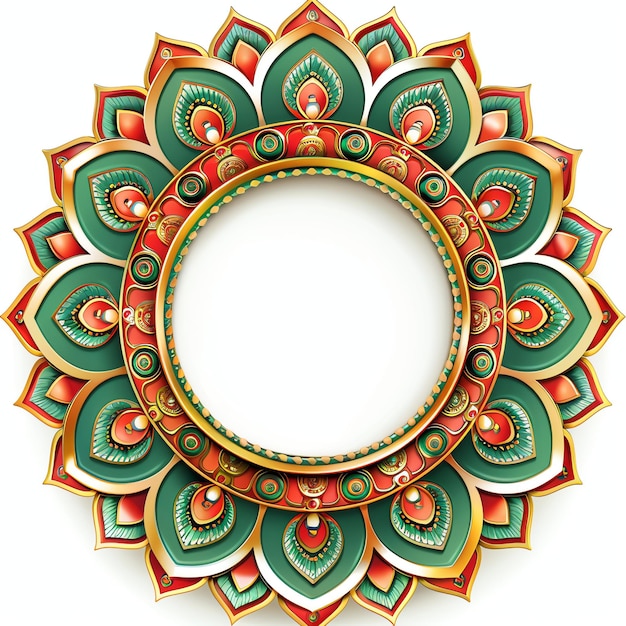 indian frame indian illustration realistic