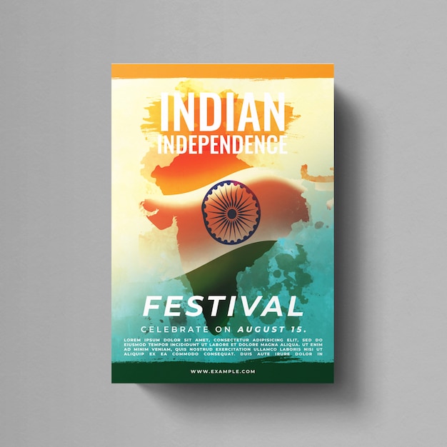 PSD indian independence day flyer