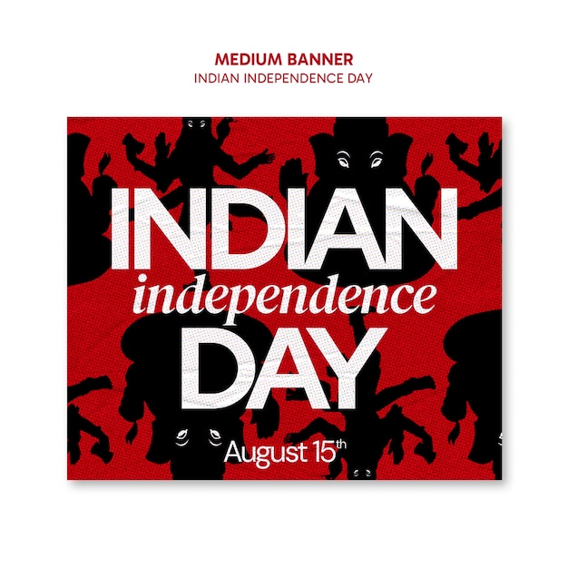 Indian independence day template design