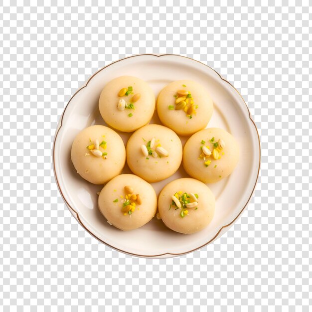 PSD indian traditional sweet food methi laddu on a white background