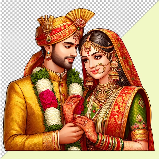 Indian wedding clip art bride and groom standing wedding clip art dulha and dulhan