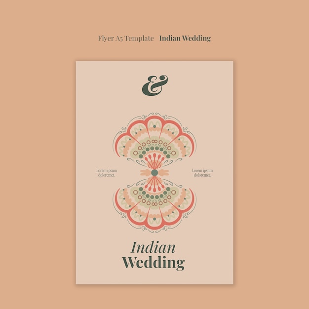 Indian wedding template design