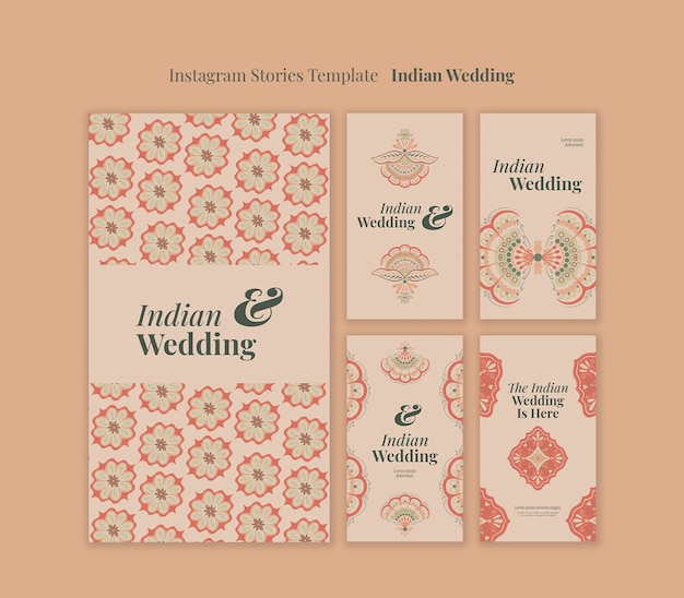 PSD indian wedding template design