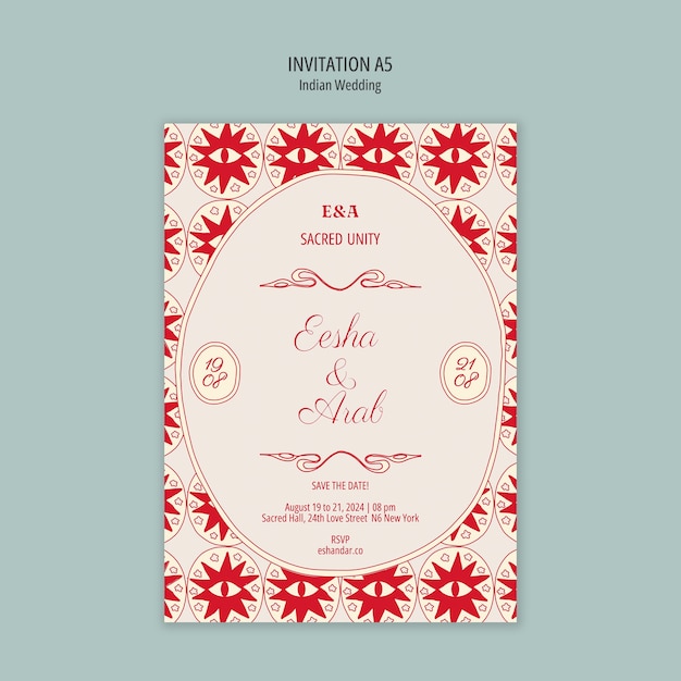 Indian wedding  template design