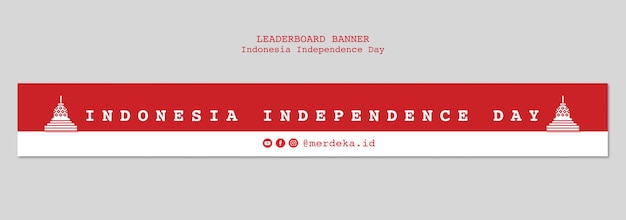 Indonesia independence day template design