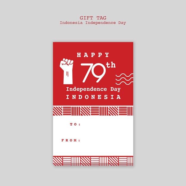 Indonesia independence day template design