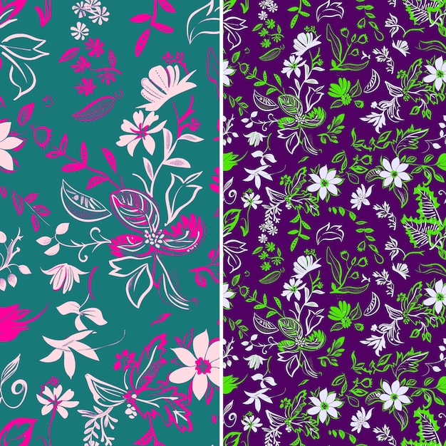 Indonesian Batik Patterns With Intricate Floral and Plant Mo Creative Abstract Geometric Vector