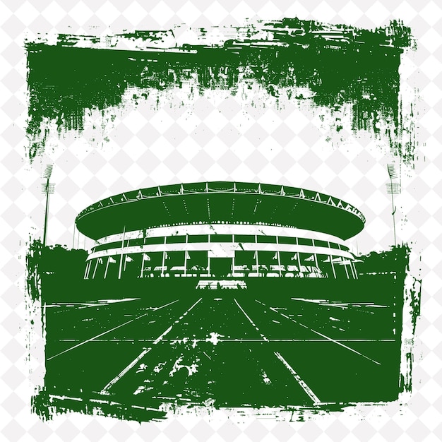 Indonesian National Stadium Stadion Nasional With a Grunge S Culture Inspired Abstract Vector Design