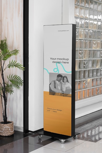 Indoor billboard mockup