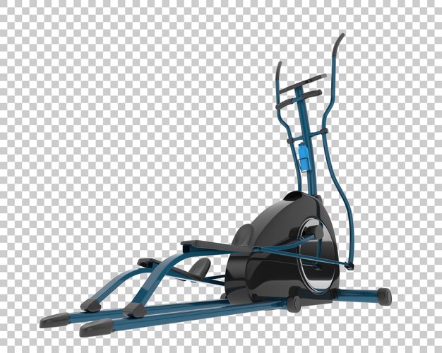 Indoor magnetic bike on transparent background 3d rendering illustration