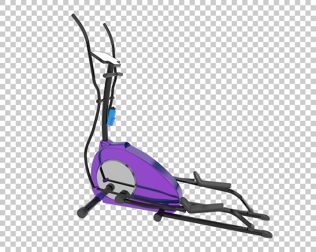 Indoor magnetic bike on transparent background 3d rendering illustration