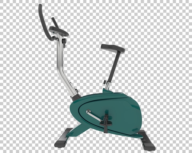 Indoor magnetic bike on transparent background 3d rendering illustration