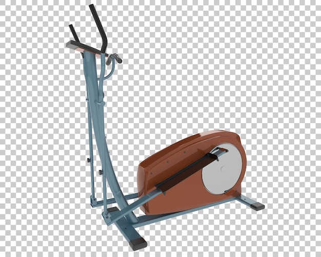 Indoor magnetic bike on transparent background 3d rendering illustration