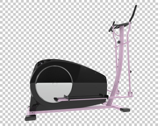 PSD indoor magnetic bike on transparent background 3d rendering illustration