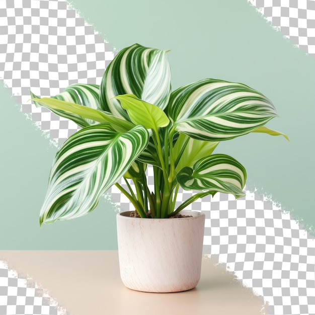 Indoor plant with white and variegated leaves perfect for home decor and easy to grow and care for