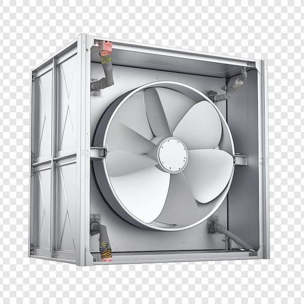 PSD industrial fan unit closeup