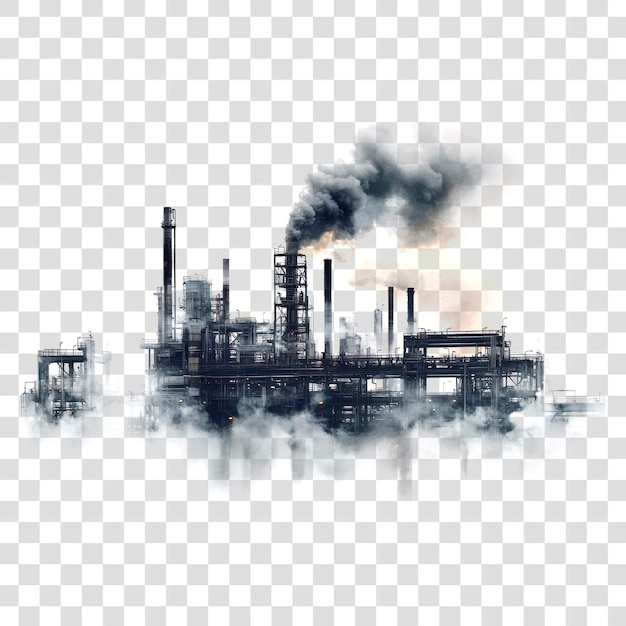 Industrial pollution in foggy environment