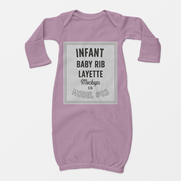 Infant baby rib layette mockup 03