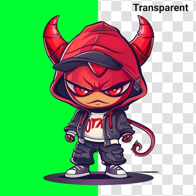 PSD inferno inspired devil monster character design for tshirt