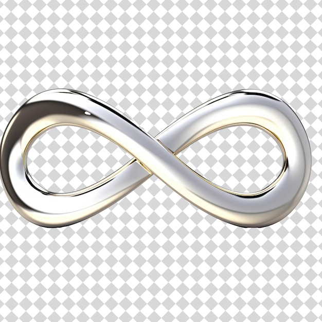 Infinity symbol isolated on transparent background PNG file format