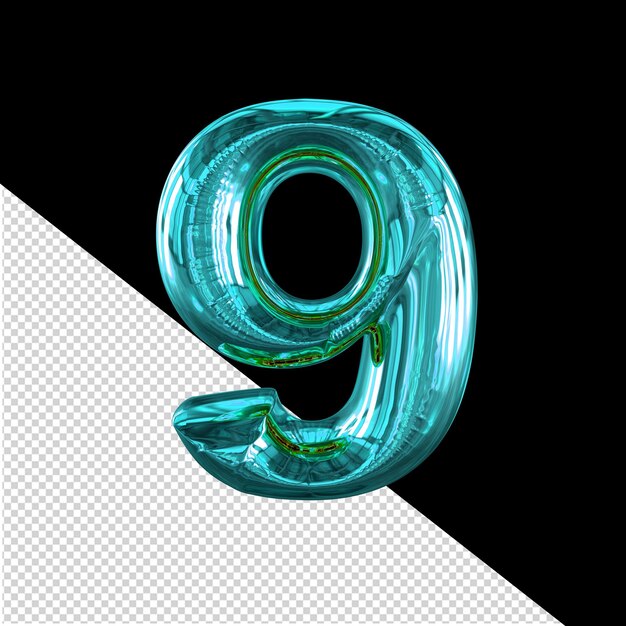 PSD inflatable symbol number 9