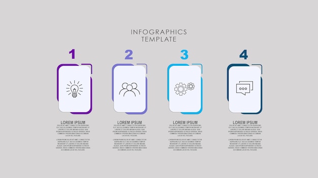 infographic template for business process steps