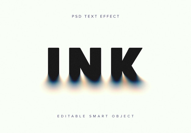 Ink Bleed Text Effect Mockup