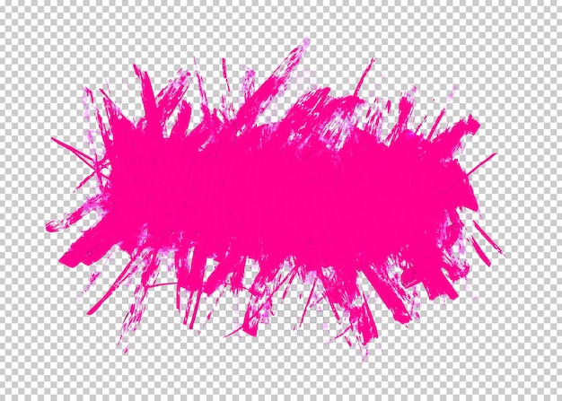 Ink splashes isolated transparency background.