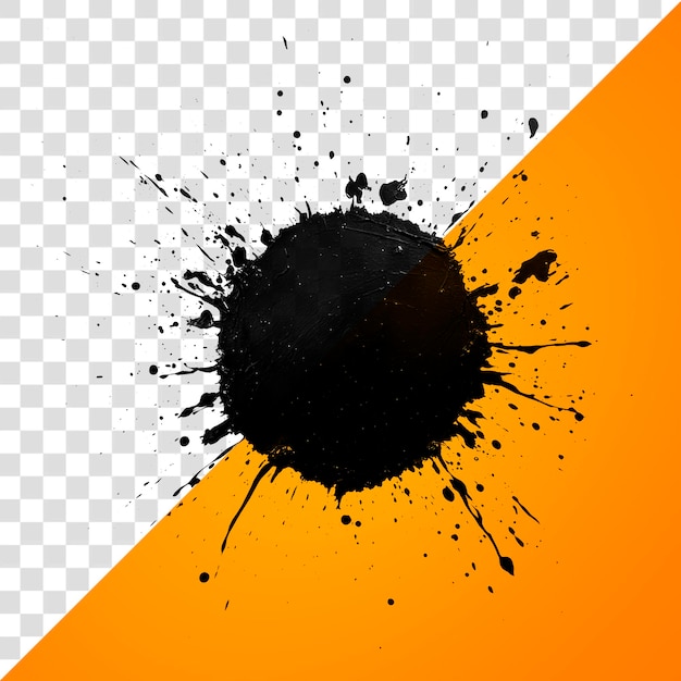 Ink splatter splash silhouette minimalist astronomy