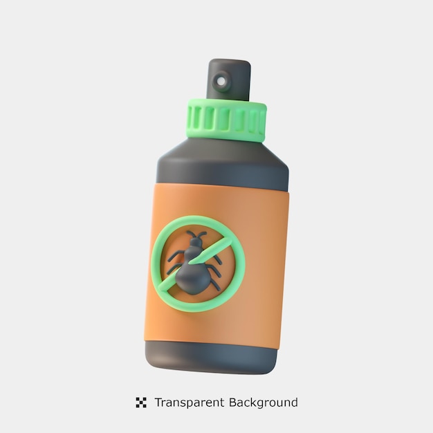 Insect Repellent 3d icon illustration