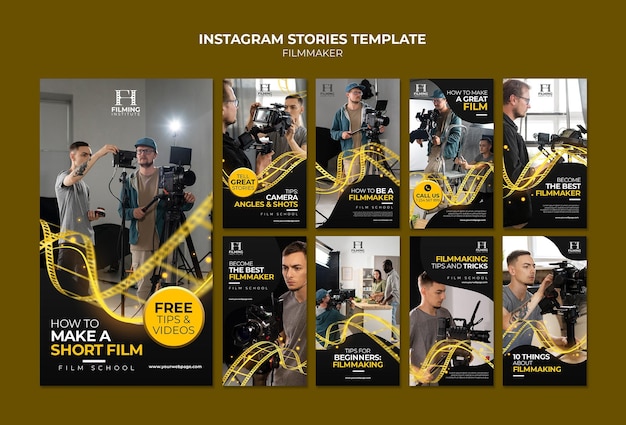 Insta story filmmaker template design