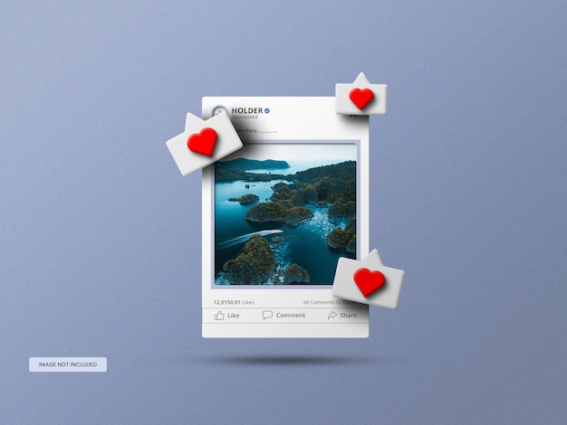 Instagram app interface mockup