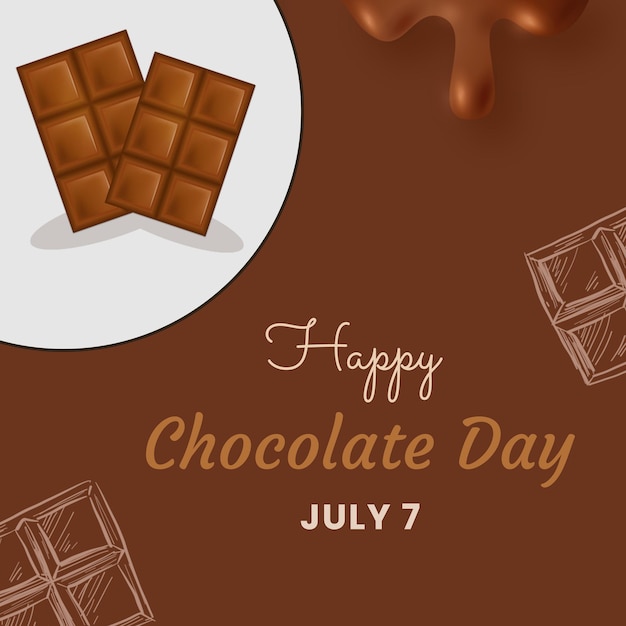 Instagram chocolate day post template