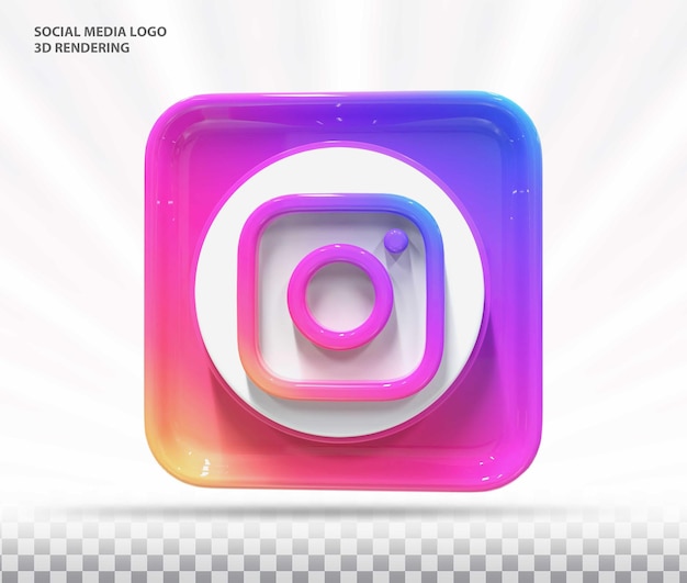 Instagram Icon 3d Social Media