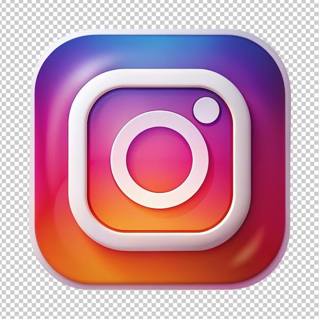 Instagram logo on transparent background